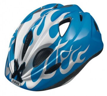 ABUS Kinder Fahrradhelm Super Chilly, X-flame blue, 52-57 cm, 51991-8 - 1