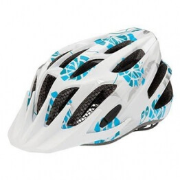 ALPINA Kinder Fahrradhelm FB Junior 2.0, White/Cyan/Silver, 50-55 cm, 9678117 - 1