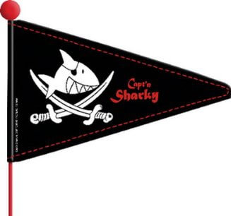 Bike Fashion  GmbH 865153-Fahrradwimpel "Capt'n Sharky" - 1