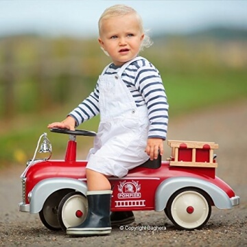 Baghera 838 - Speedster-Rutscher aus Metall, Feuerwehr, 75 x 25 x 37 cm, 1 - 3 Jahre, Rutschauto - 4